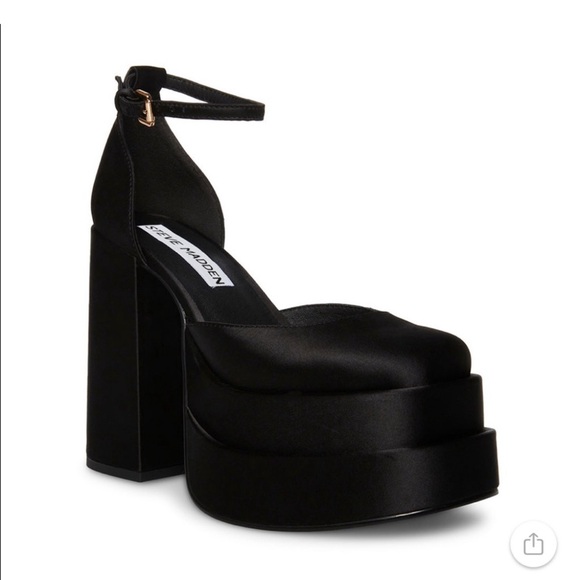 Steve Madden like new satin heels - Picture 2 of 4
